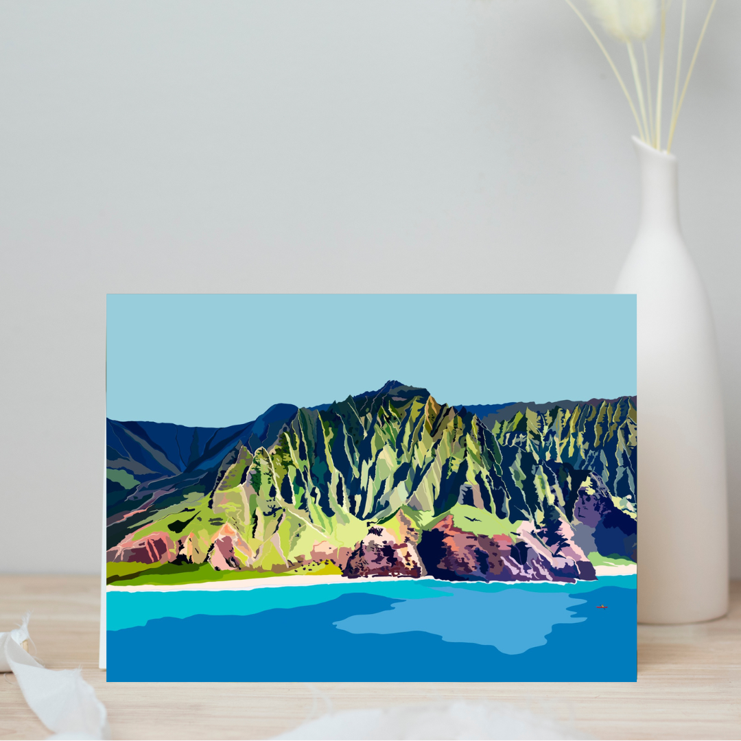 Greeting Card - Nā Pali Dreaming