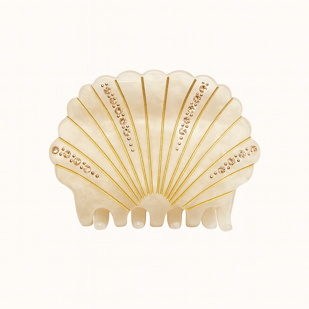 Shell Hair Claw Ivory