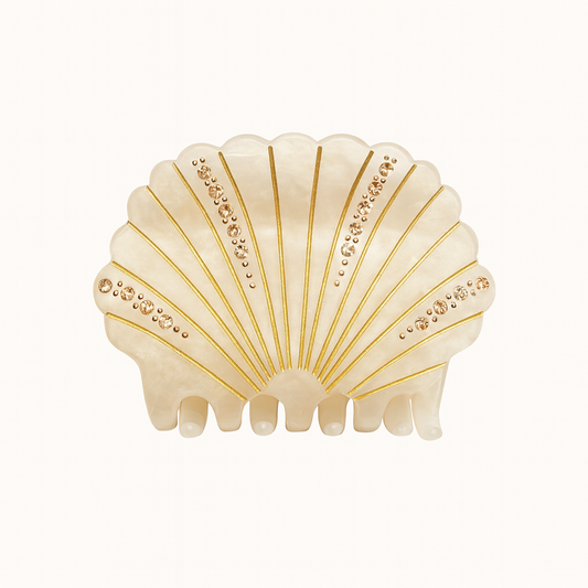 Shell Hair Claw Ivory