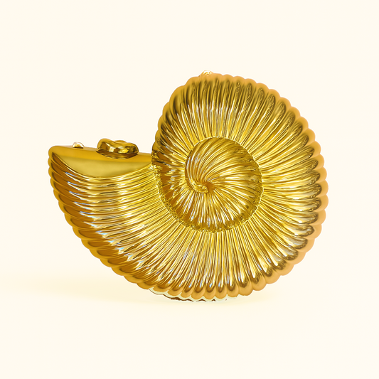 Gold Nautilus Shell Clutch