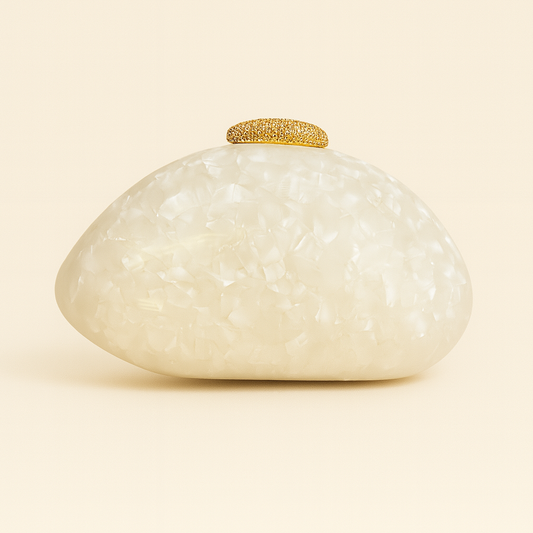 White Pearl Clutch