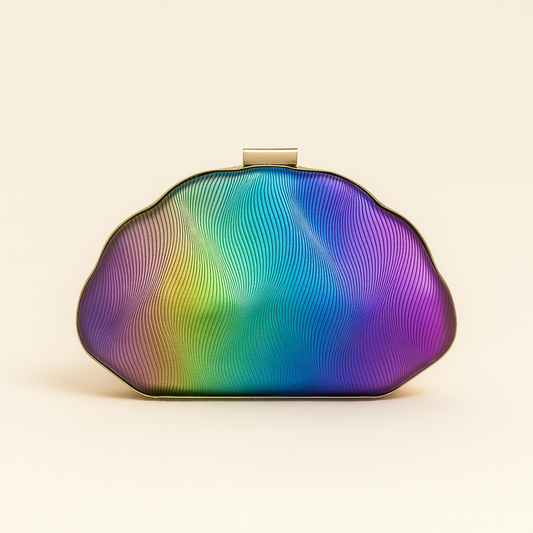 Ombré Shell Clutch