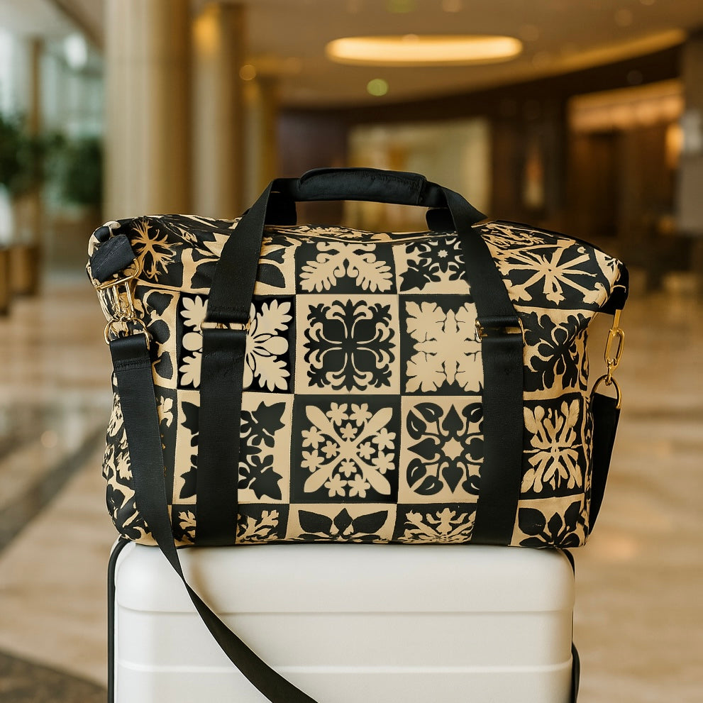 Hawaiian Quilt Travel Duffle Bag