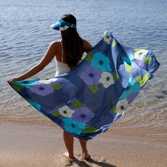 Ultraviolet Hibiscus Pareo