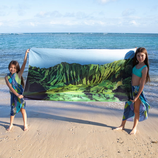 Set of 3 Landscape Beach Towel Bundle