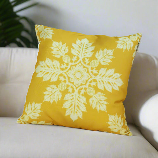 Marigold Ulu Quilt Pillow Cover 20x20