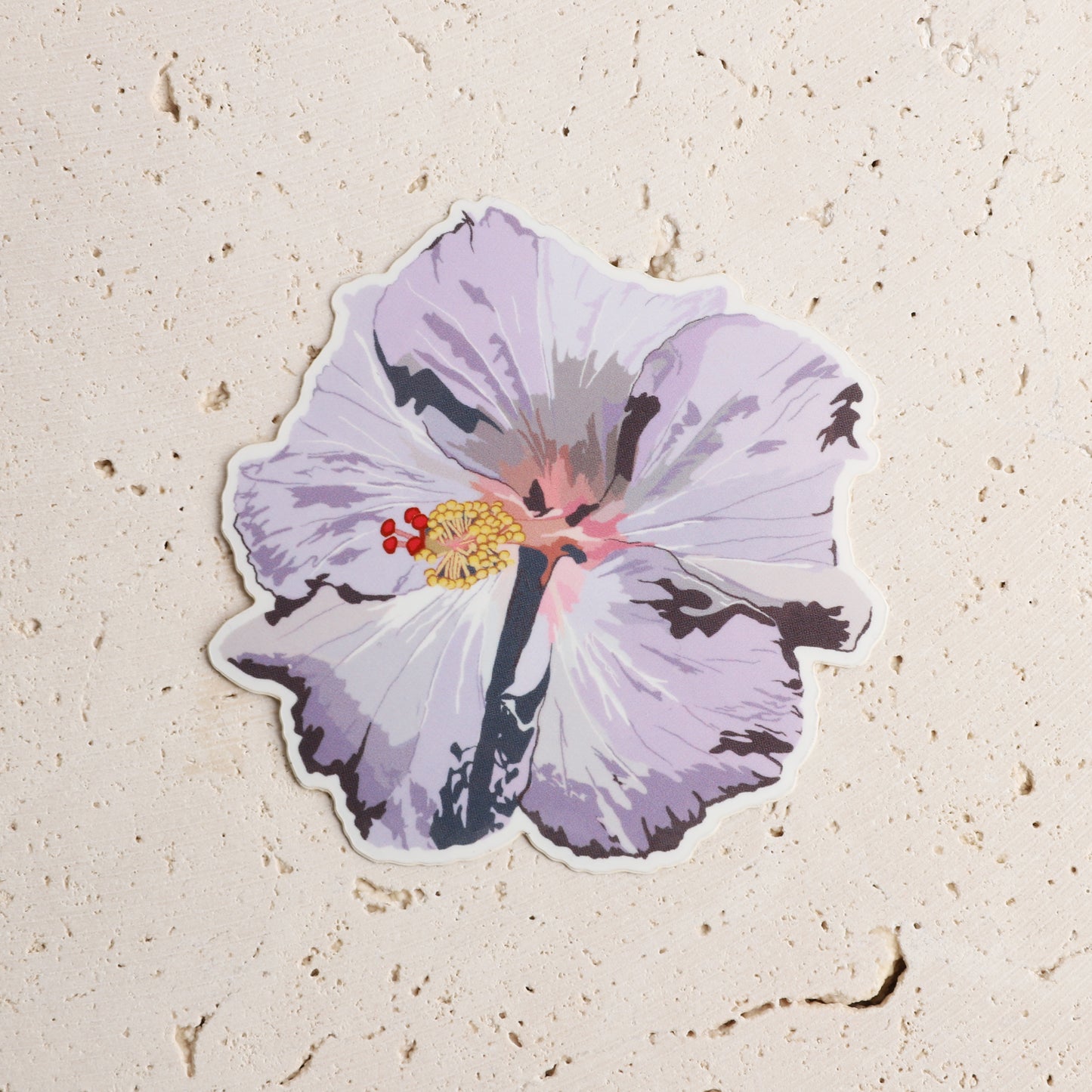 Purple Hibiscus Sticker