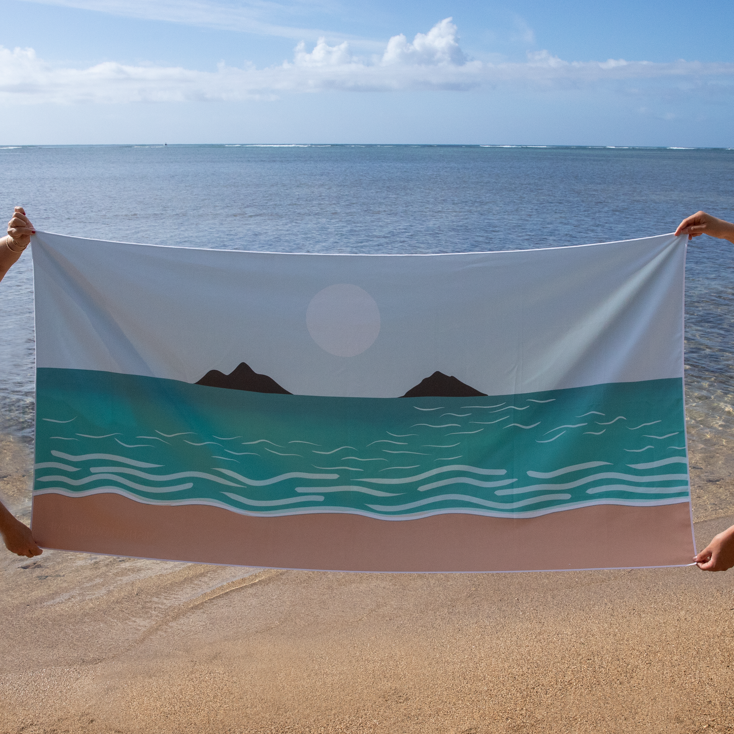 Set of 3 Landscape Beach Towel Bundle