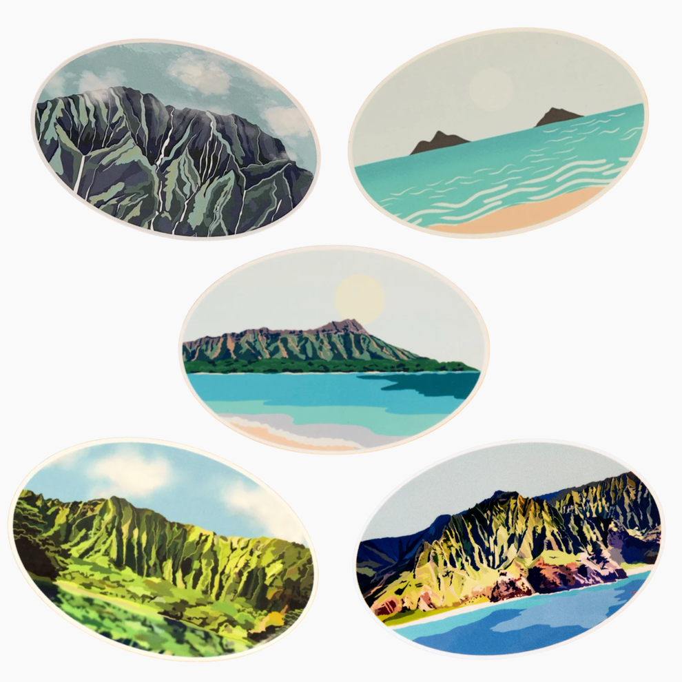 Landscape Sticker Pack of 5 – Misha Hawaii Home