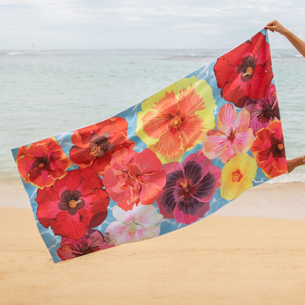 【MARITHE】 MFG X TWB FLOWER BEACH TOWEL Sand Flowers - Beach Towel – Sea Symmetry